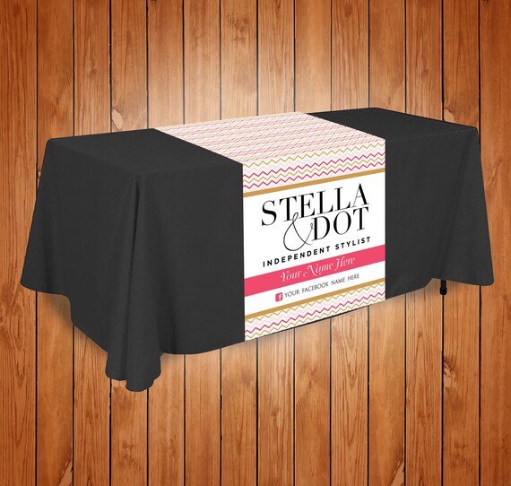 Custom Stella And Dot Table Runner Chevron Design Image 0