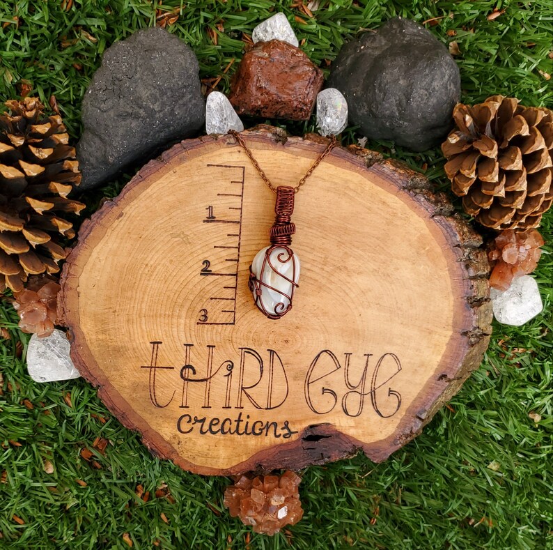 ooak necklace Agate necklace boho jewelry healing stones crystal necklace fantasy | hippie necklace brown wirewrap pendant