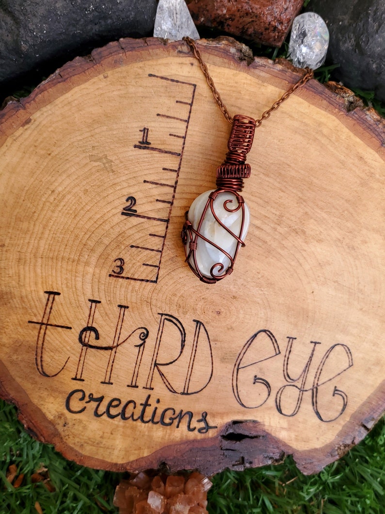 ooak necklace Agate necklace boho jewelry healing stones crystal necklace fantasy | hippie necklace brown wirewrap pendant