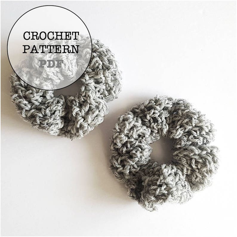 Crochet Pattern /Top Knot Scrunchie Pattern / Scrunchie pattern / Whiteowlcrochetco Scrunchie / Topknot Scrunchie image 1