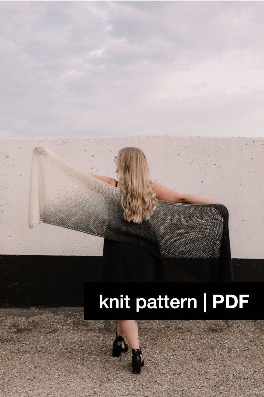 Carbon Scarf / Knitting Pattern / Knit Picks Wonderfluff