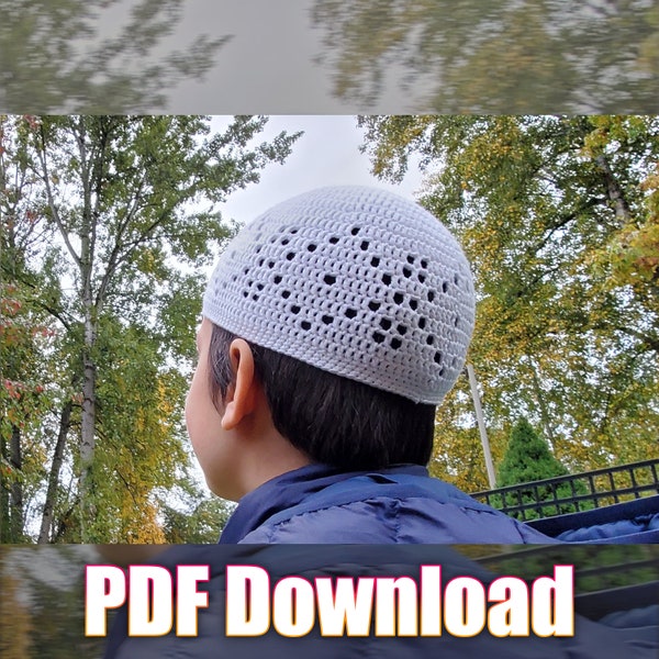 Fairly Geometric Kufi - PDF Download - Beginner Friendly Crochet Pattern