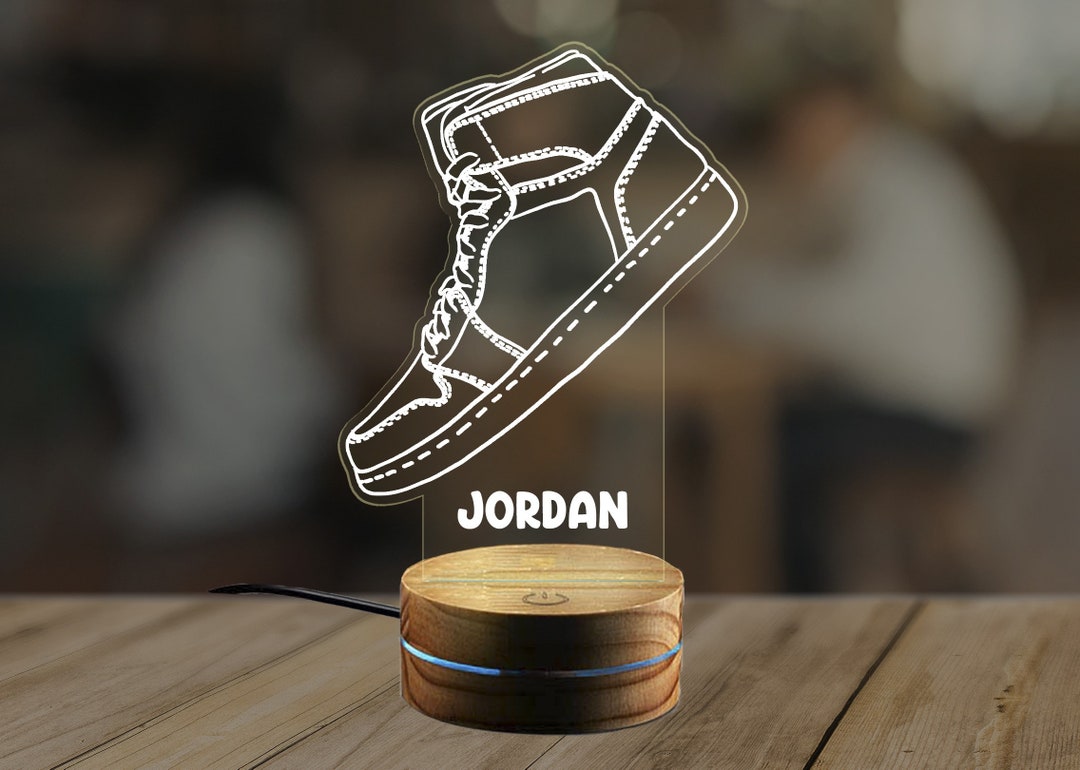 Personalized Sneaker Night Light, Sneakerhead Gift Ideas, Sneaker