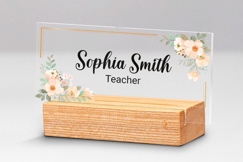 Personalized Desk Name Plate Table Name Plate Custom Office Etsy
