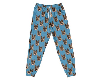 Aangepaste hond pyjamabroek, huisdier pyjamabroek, hond gezicht pyjamabroek, aangepaste hond PJ broek, hond foto cadeau, hond foto geschenken KK312