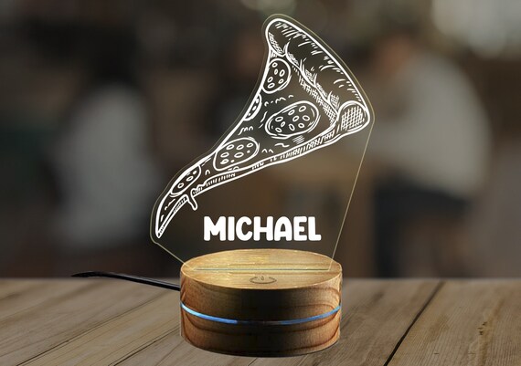 Personalized Pizza Night Light Pizza Gift Ideas Pizza Lovers Gift Pizza Makers Gift Pizza Novelty Gift KK285 Etsy
