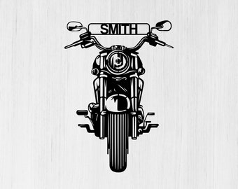 Personalized Motorcycle Metal Sign, Metal Garage Sign, Metal Motorbike Sign, Motorcycle Gift, Custom Metal Motorcycle Plaque KK125