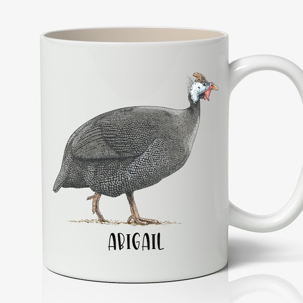 Personalized Guinea Fowl Mug, Guinea Fowl Gift Ideas, Guinea Fowl Tumbler, Guinea Fowl Travel Mug, Custom Guinea Fowl Cup K9