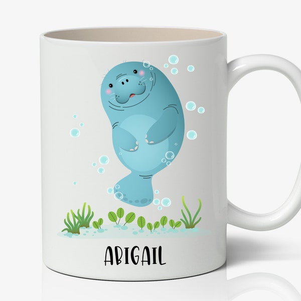 Personalized Manatee Mug, Manatee Gift Ideas, Manatee Tumbler, Manatee Travel Mug, Custom Manatee Cup K7