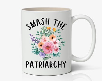 Smash The Patriarchy Mug, Feminist Mug, Feminist Travel Mug, Women Empowerment Mug, Feminist Tumbler, Feminist Gift KK13