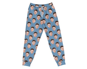 Aangepaste pyjamabroek, fotopyjamabroek, gezichtspyjamabroek, aangepaste slaapbroek, gepersonaliseerde pyjama, feestpyjama, vrijgezellencadeau KK299