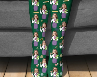 Funny Teacher Socks, Teacher Appreciation Socks, Personalized Teacher Gift, Christmas Socks for Teacher, Teacher Graduation Gift KK325