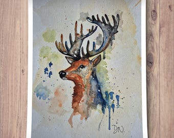 Impresión de ciervo