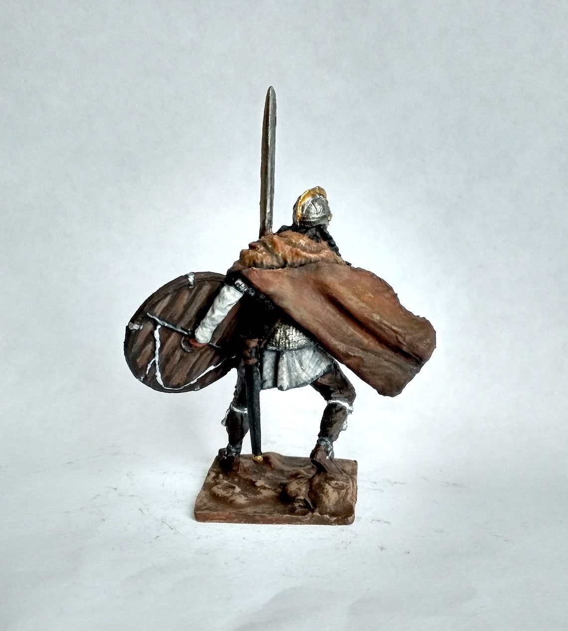 Tin Toy Soldiers Viking in a Battle With Sword and Shield Etsy