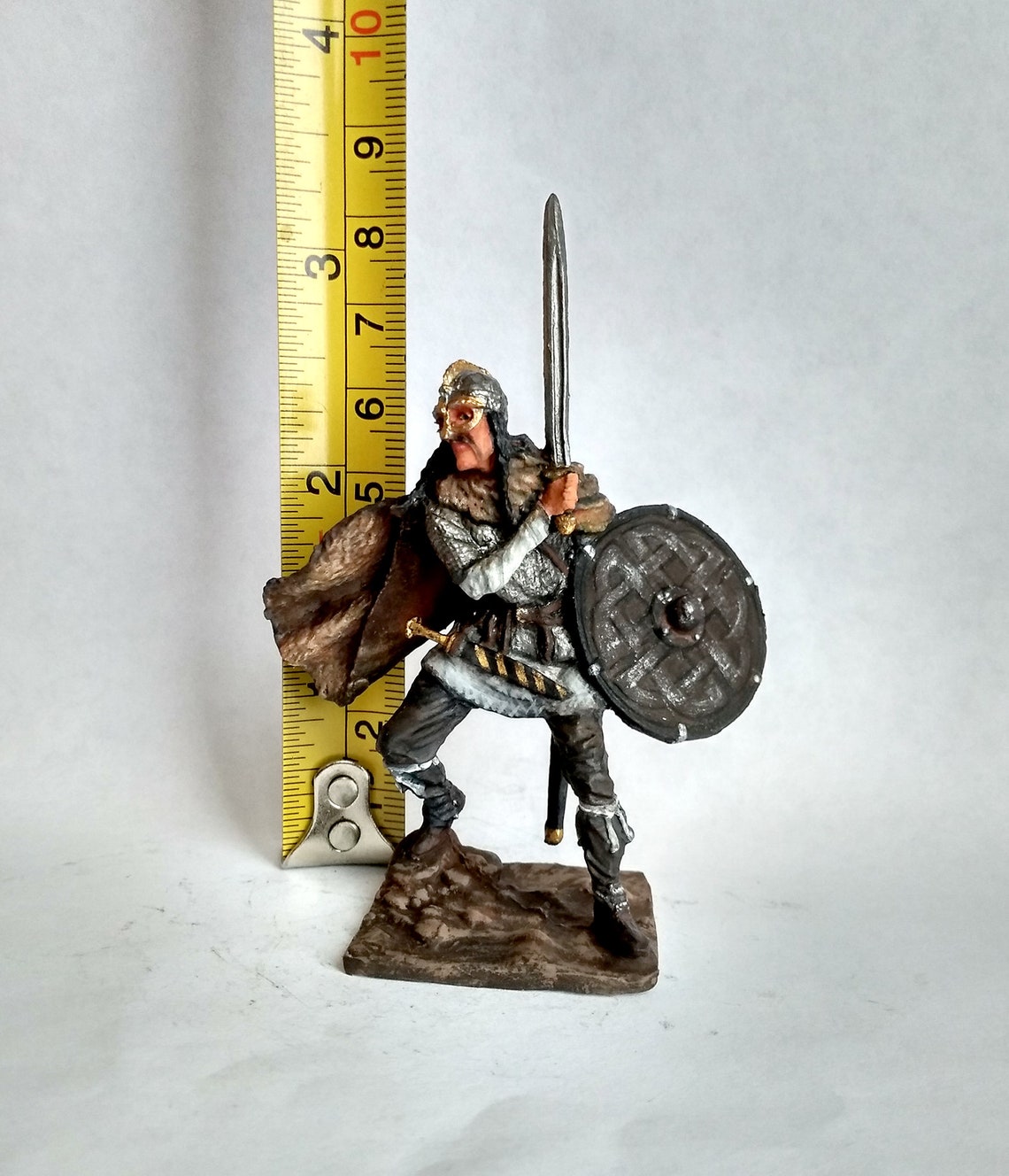 Tin Toy Soldiers Viking in a Battle With Sword and Shield Etsy