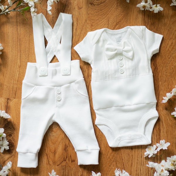 Baby Boy Blessing Outfit, Blessing Outfit, Christening Outfit, Baptism Outfit, White Suit, Baby Christening, White Tuxedo, Summer Outfit