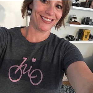 Ladies Ohio Bike T-shirt by Ohio Chicken Custom Tees