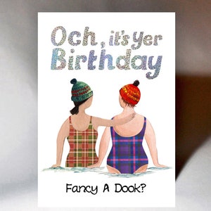 Birthday Fancy A Dook Card WWBD234