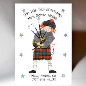 Scottish Birthday Card Piper WWBD63