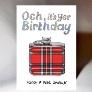 Birthday Fancy A Wee Swally Card WWBD233