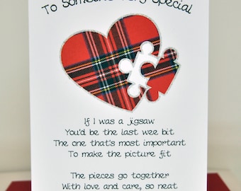 Lovey Dovey Jigsaw Card LD01