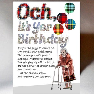 Birthday Wrinkles Zimmer Woman Card WWBD147a
