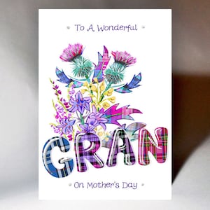 Gran on Mother&#39;s Day Thistles Card WWMD15