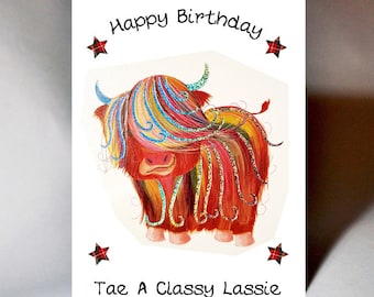 Geburtstag Classy Lassie Karte WWBD179