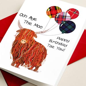 Scottish Birthday Och Aye The Moo Card WWBD113