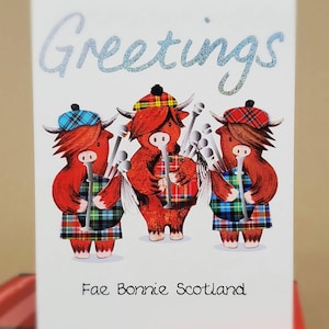 Greetings Fae Bonnie Scotland Card WWGR41