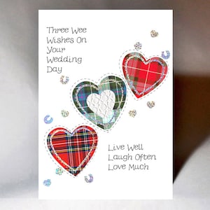 Wedding Three Hearts Card WWWE56