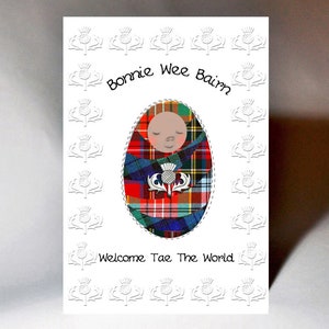 Baby Welcome Tae the World Card WWBA55