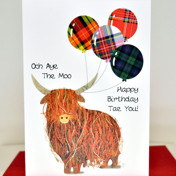 Scottish Birthday Och Aye The Moo Card WWBD113