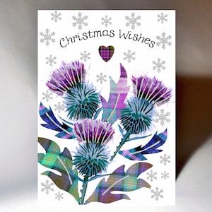 Christmas Wishes Thistle Card WWXM01
