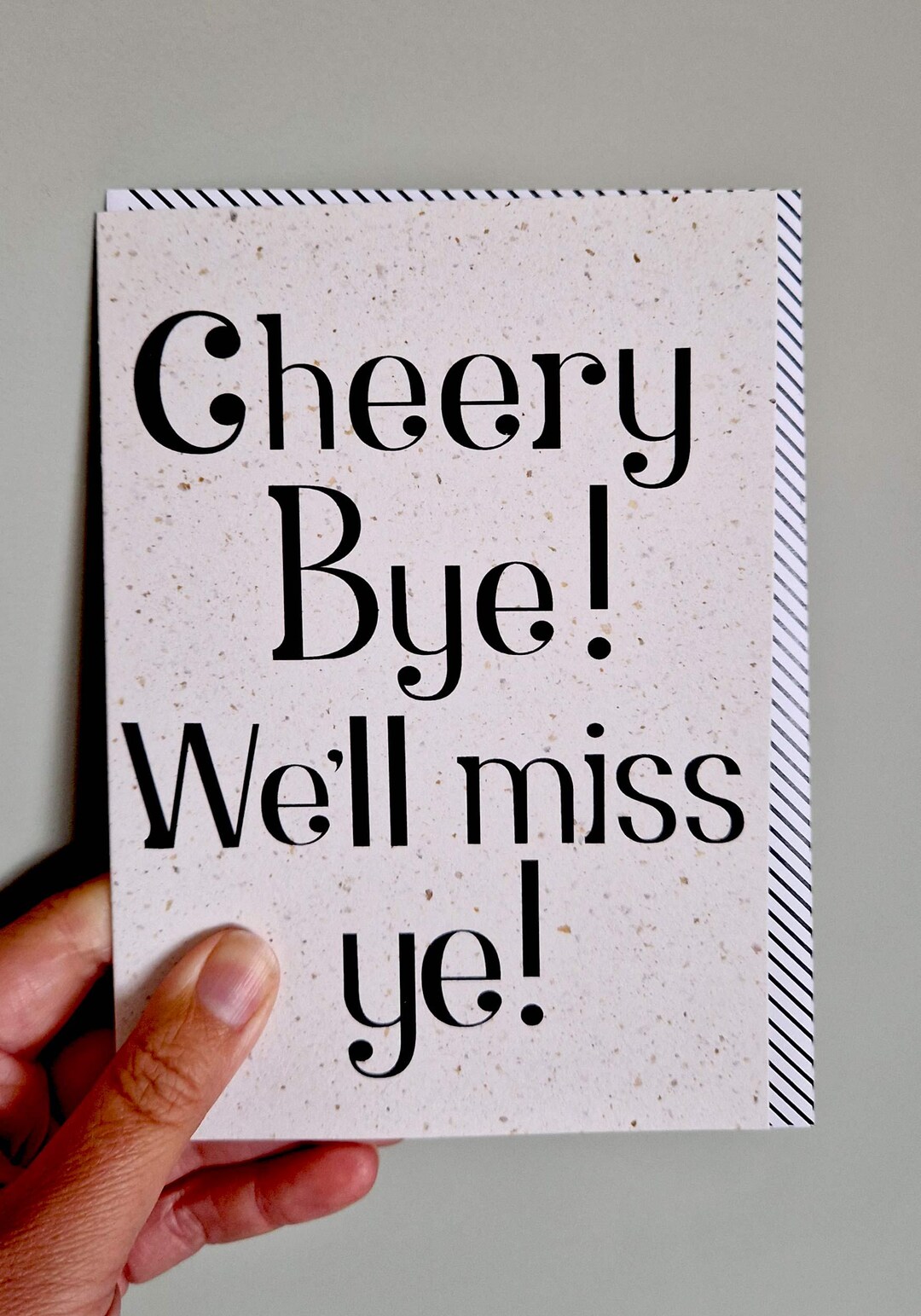 Cheery Bye, We’ll Miss Ye Card BC10 - Etsy