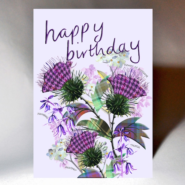 Birthday Scotland’s FlowersMD Card WWBD150