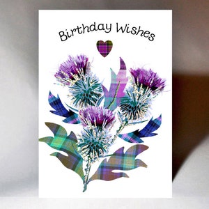 Birthday Thistles Card WWBD216