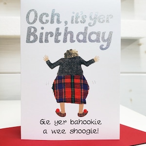 Birthday Shoogle Yer Bahookie Card BD173