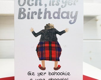 Birthday Shoogle Yer Bahookie Card BD173