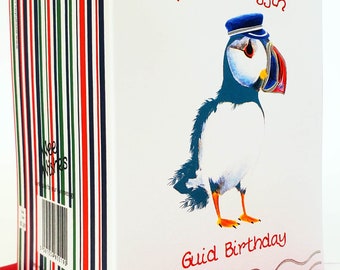 Birthday Puffin Card BD281 - Etsy