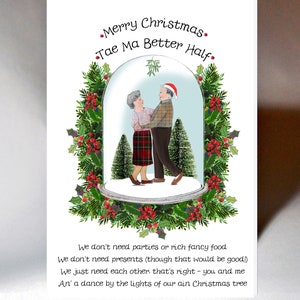 Christmas Ither Half Card WWXM123