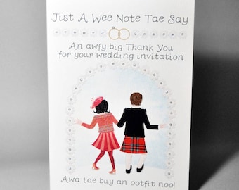 Wedding Acceptance Ootfit Card WWWE85