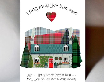 New Home Lang May Yer Lum Reek Card WWNH10