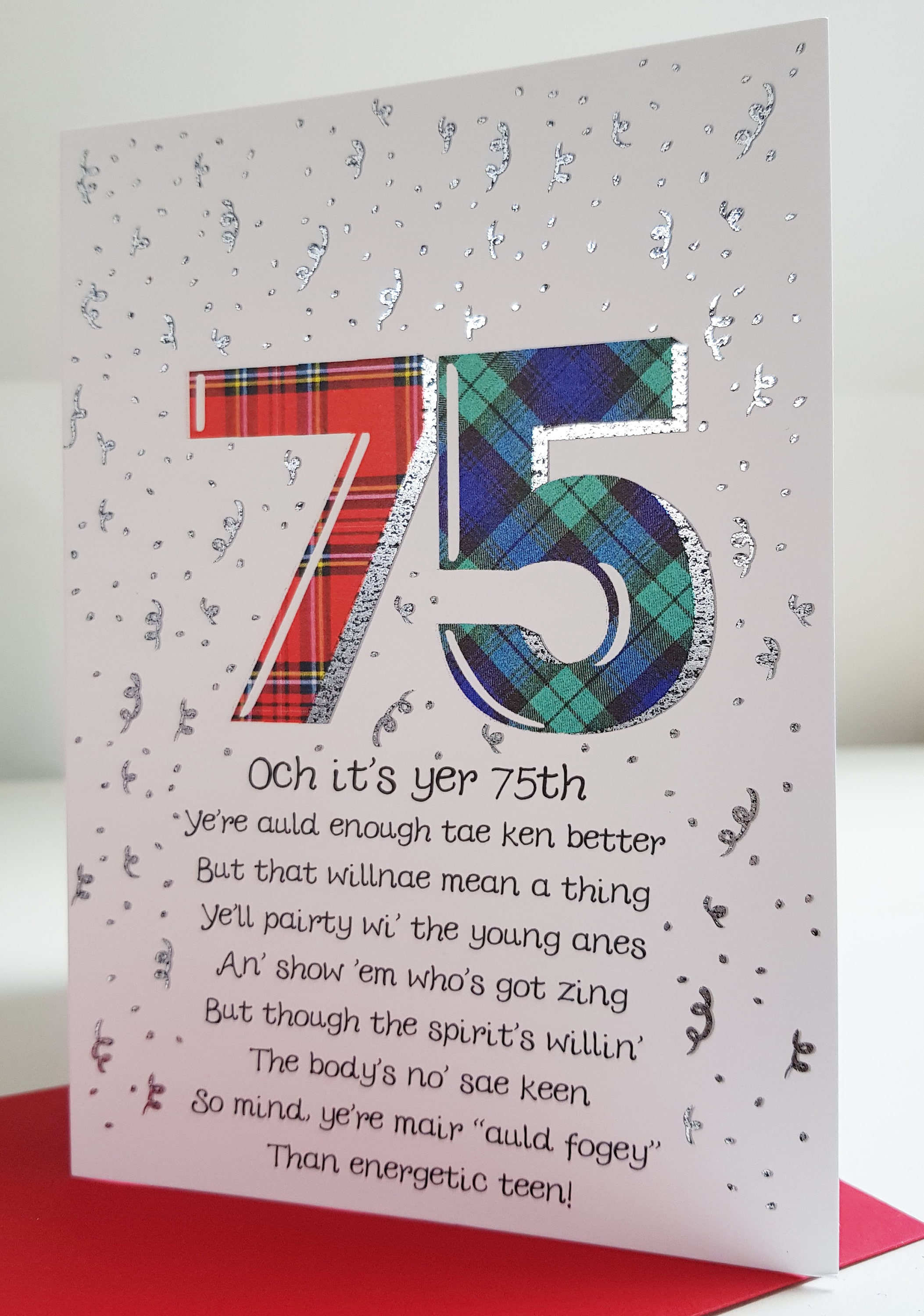 Verjaardag Speciale Leeftijd 75 Kaart Age75 - Etsy Nederland