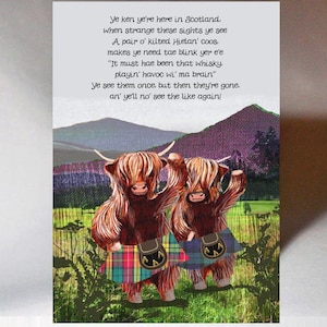 Kilted Heilan Coos Karte WWGR37