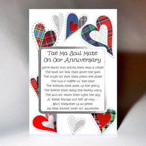 Oor Anniversary Twa Halves Card WWWE93