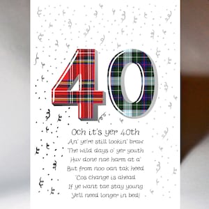 Carte spéciale anniversaire 40 ans AGE40