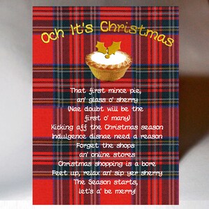 Christmas Mince Pie Card WWXM128