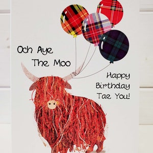 Scottish Birthday Och Aye The Moo Card WWBD113