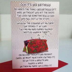 Birthday Cobwebs Aff Ma Purse Card